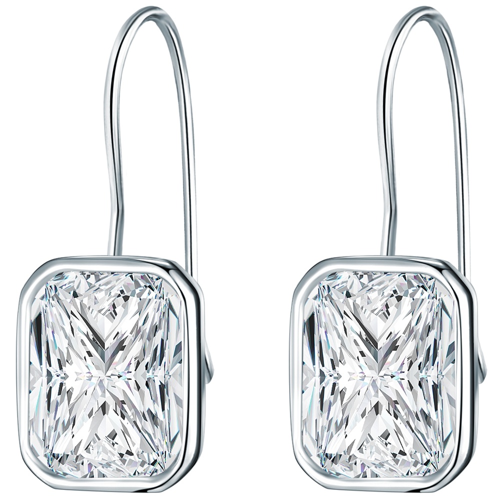 Rafaela Donata Boucles d'oreille en argent Argent sterling Oxyde de zirconium (CZ) en Argent Boucles d'oreilles