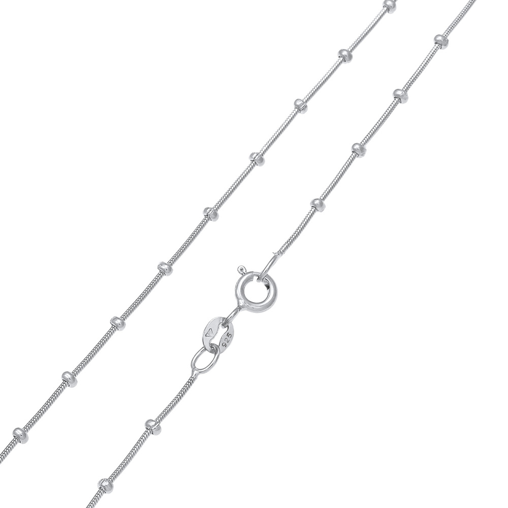 Elli Elli Collier Balles en chaîne de serpent pour femmes Tendance de base en argent s Bijoux