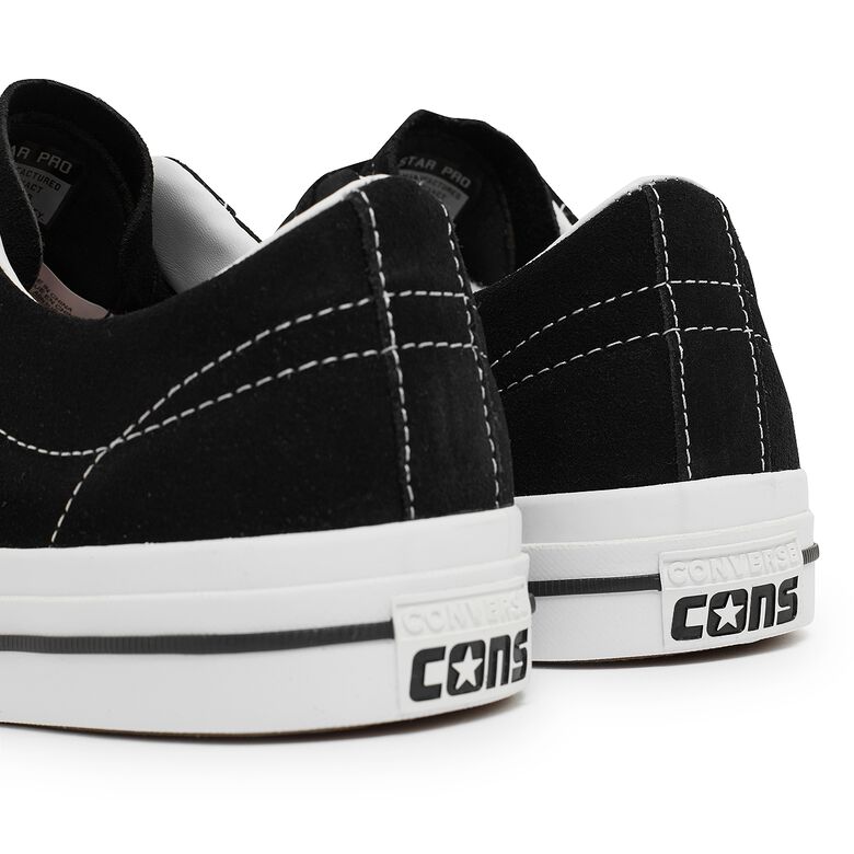 Converse Cons One Star Pro Suede black/black/white