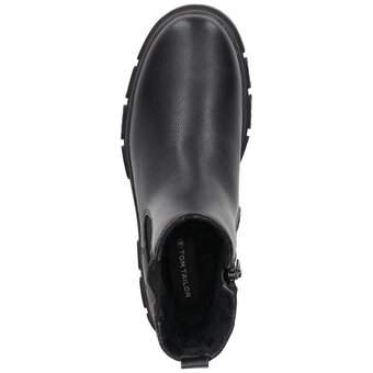 Tom Tailor Chelsea Boots in schwarz