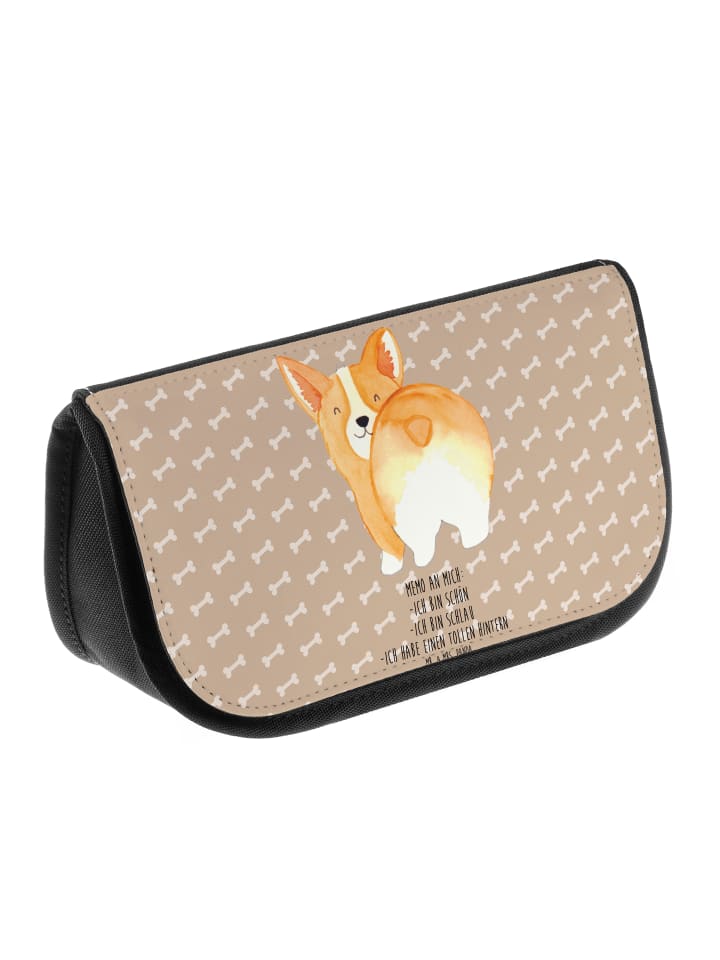 Mr. & Mrs. Panda Kosmetiktasche Corgi Po mit Spruch in Hundeglück günstig kaufen onesize