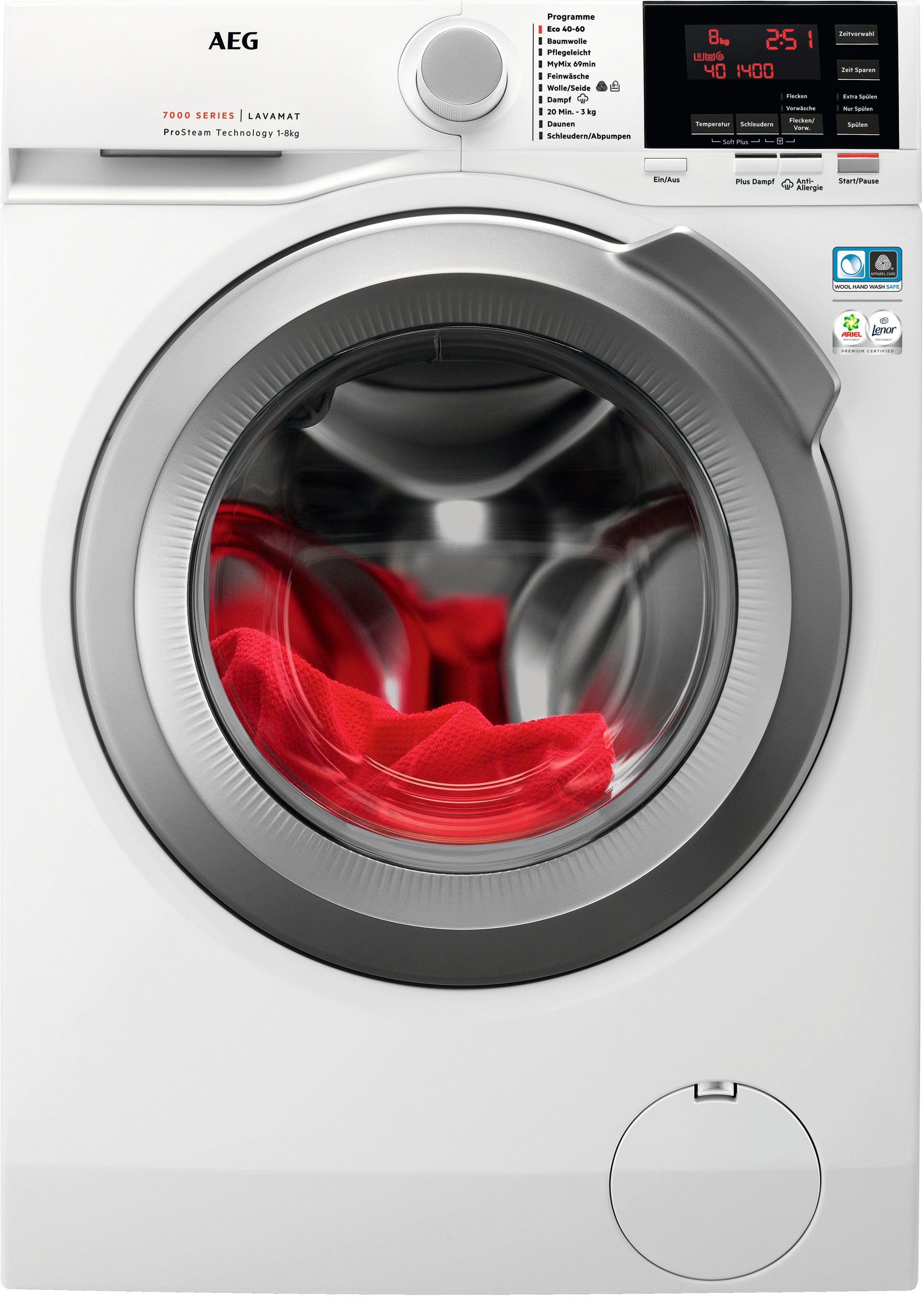 AEG Waschmaschine L7FBG61480 914921728, 8 kg, 1400 U/min