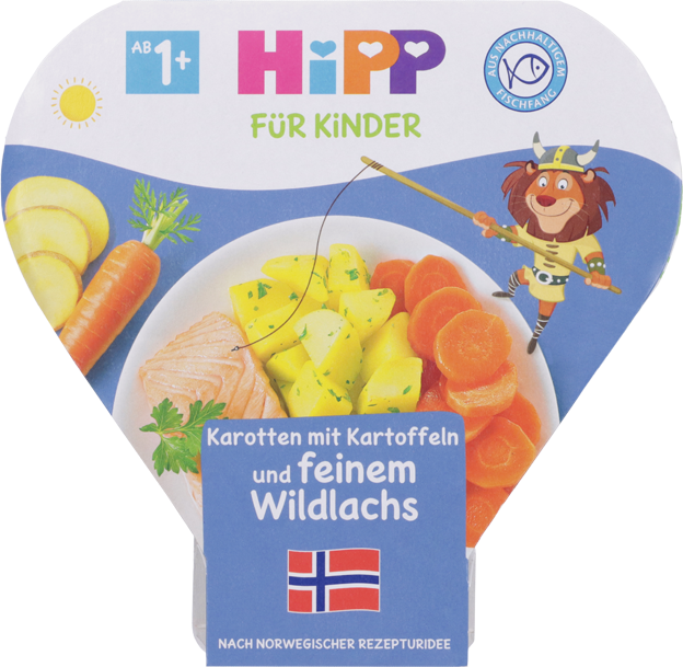 HiPP Karotten mit Kartoffeln und feinem Wildlachs