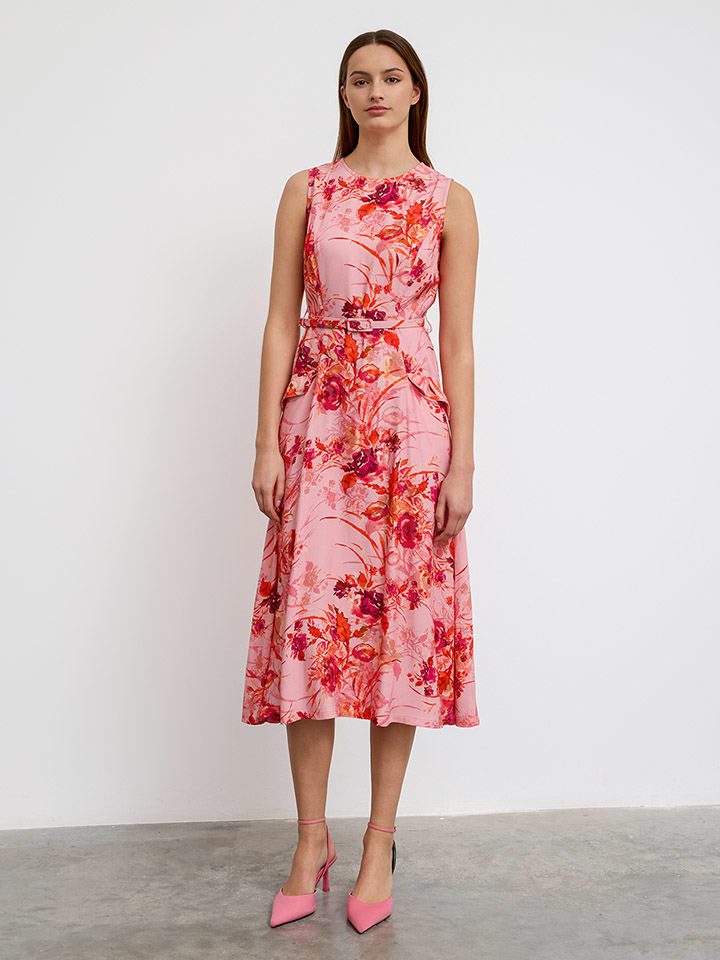 BGN Kleid in Rosa/ Rot günstig kaufen
