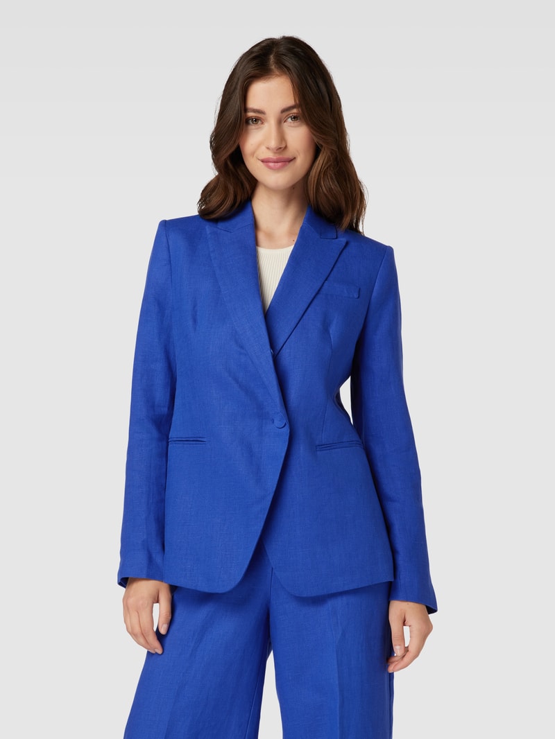 Blazer mit asymmetrischer Vorderseite Modell 'LINET' in royalblau