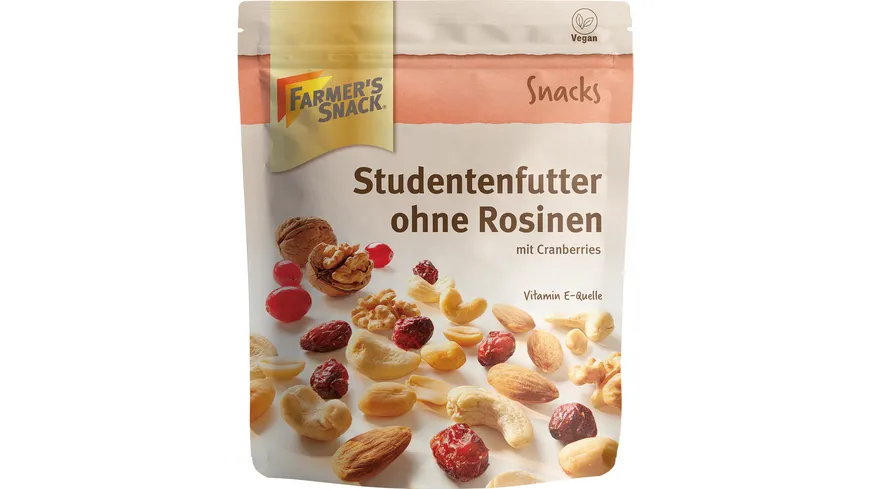 FARMER'S SNACK Studentenfutter ohne Rosinen 125 g