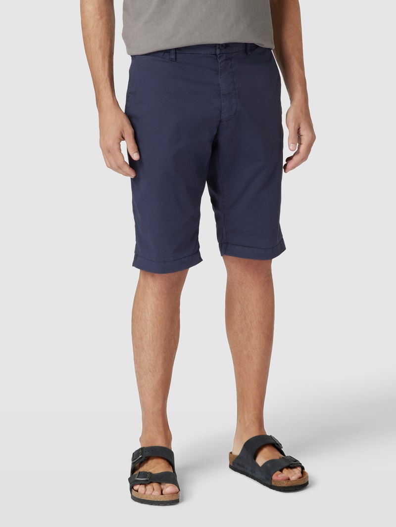 Bermudas mit Eingrifftaschen Modell 'London' in marineblau