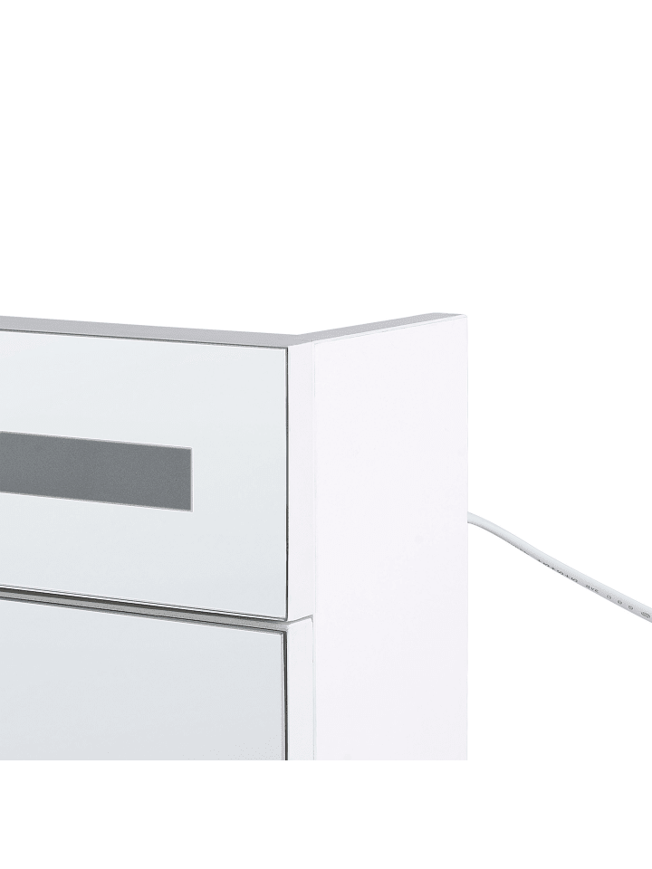Beliani Bad-Spiegelschrank JARAMILLO in Weiß/Silber - (W) 60 x (H) 60 x (L) 12 cm günstig kaufen onesize