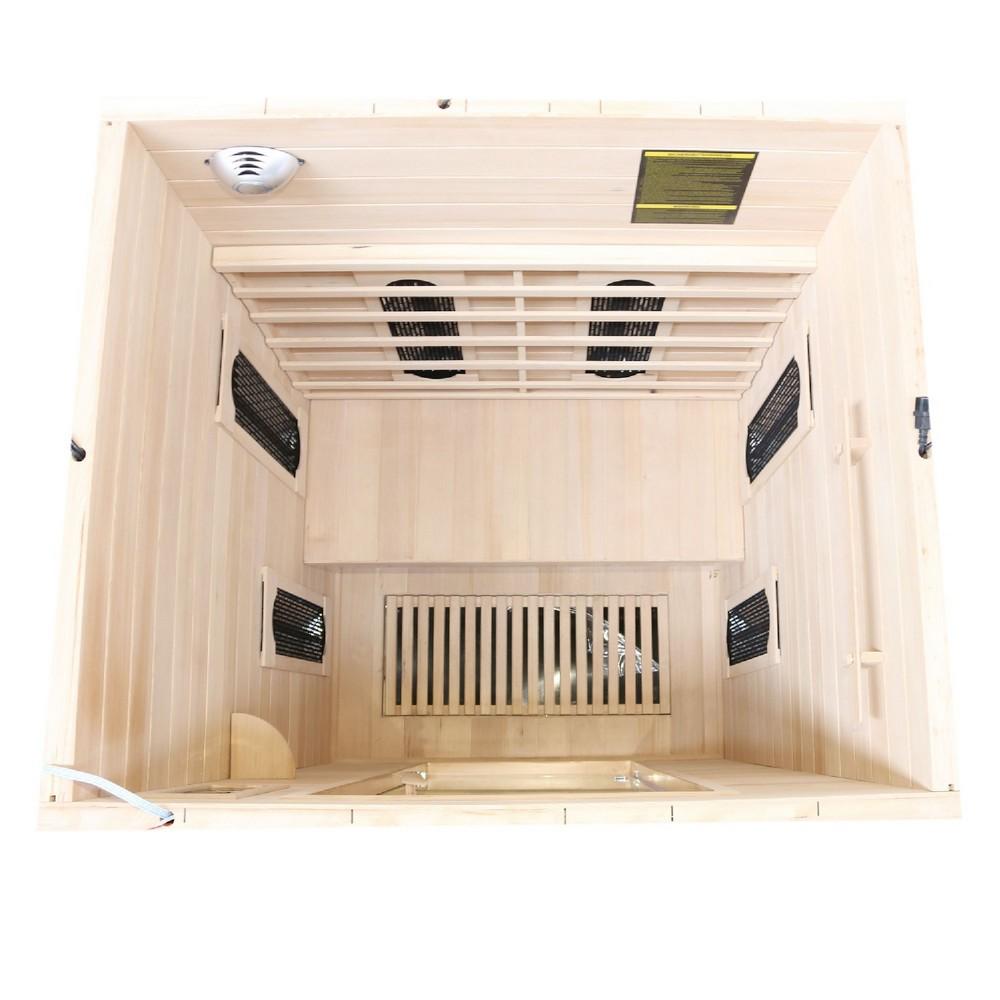 Dewello Infrarotkabine Infrarotsauna LAVAL PLUS 135cm x 105cm x 190cm Keramikstrahler