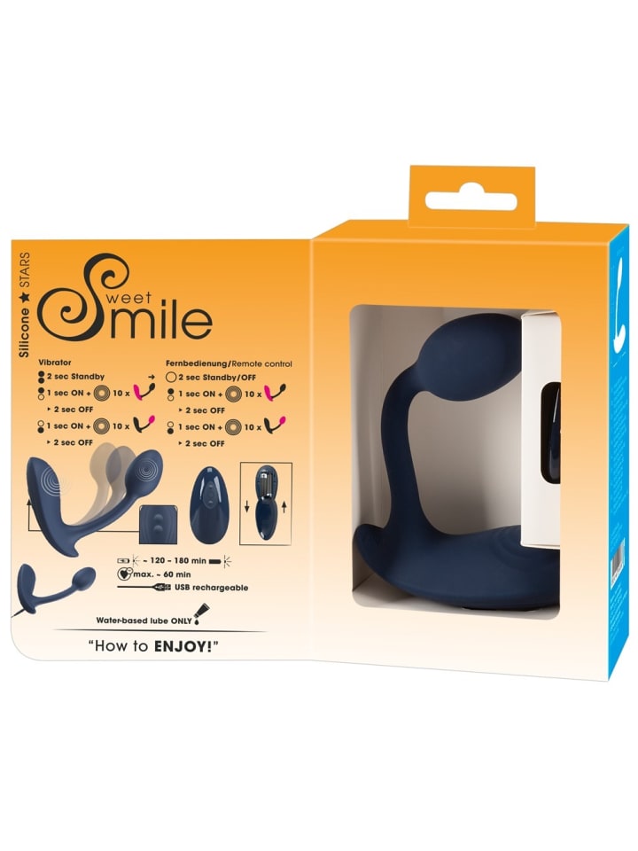 Sweet Smile Panty Vibrator RC Bendable Panty Vibrator in blau günstig kaufen 13 cm