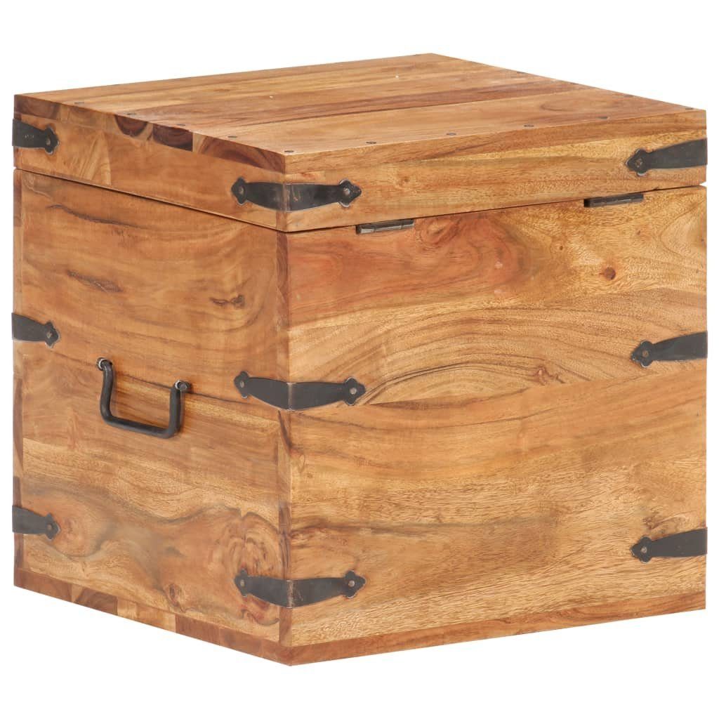 vidaXL Aufbewahrungsbox Truhe 40x40x40 cm Akazie Massivholz (1 St)