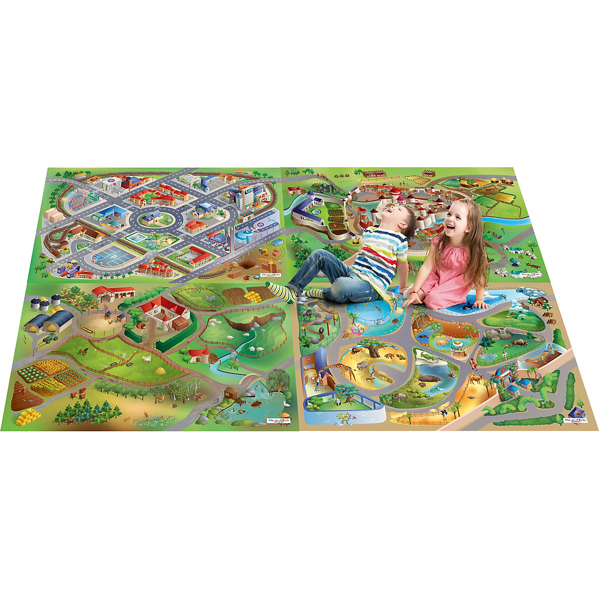 Spielteppich Stadthafen, 80x120 cm