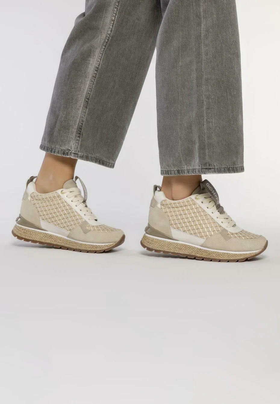 Gioseppo INTERIOR CON ESTAMPADO GEOMÉTRICO PUKE - Zapatillas bajas