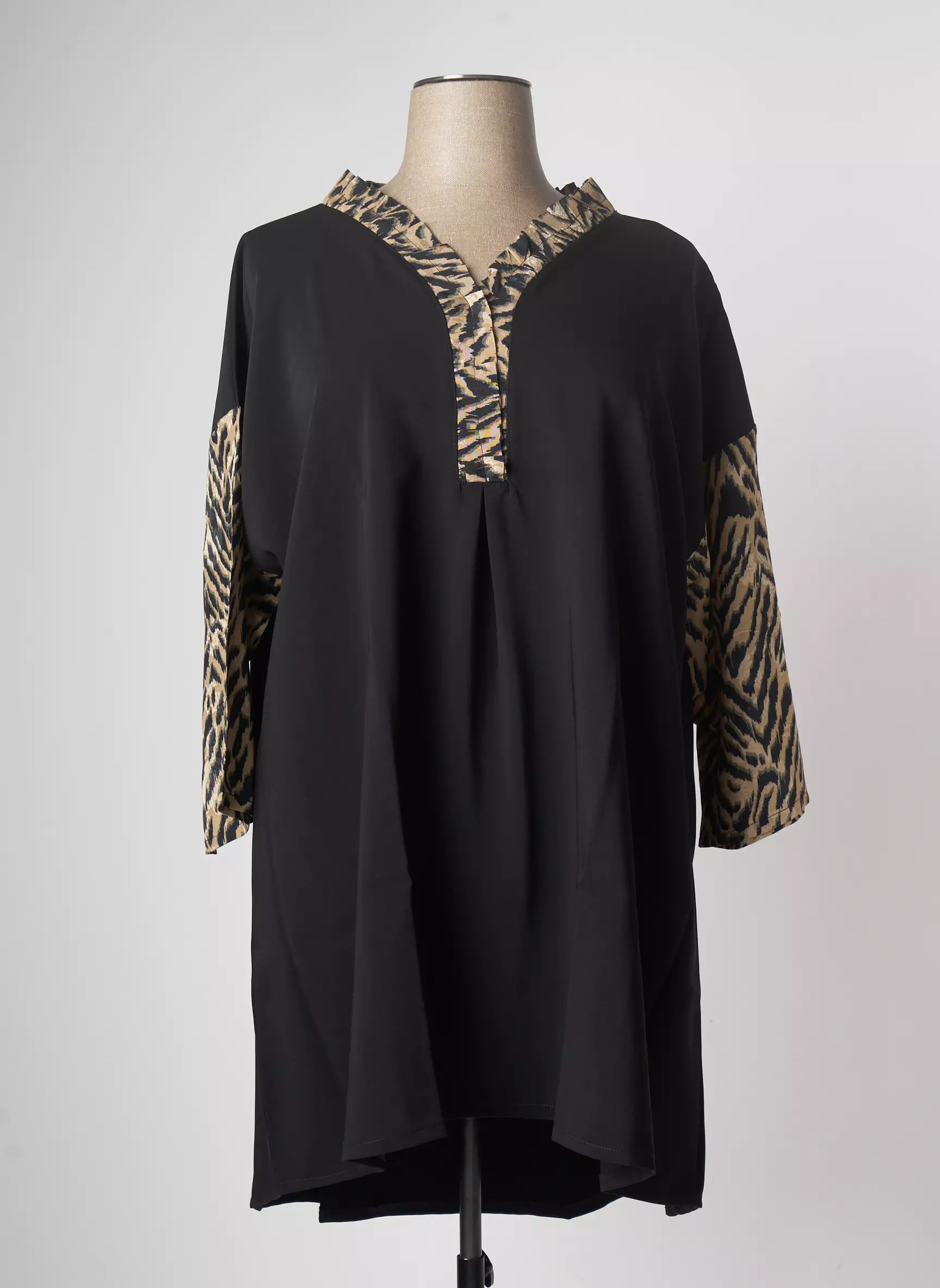 Tendance Unique Robes Mi Longues Femme couleur noir