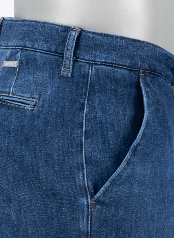 Alberto, Jeans Lou, Regular Fit, Kaschmir-Baumwolle, blau