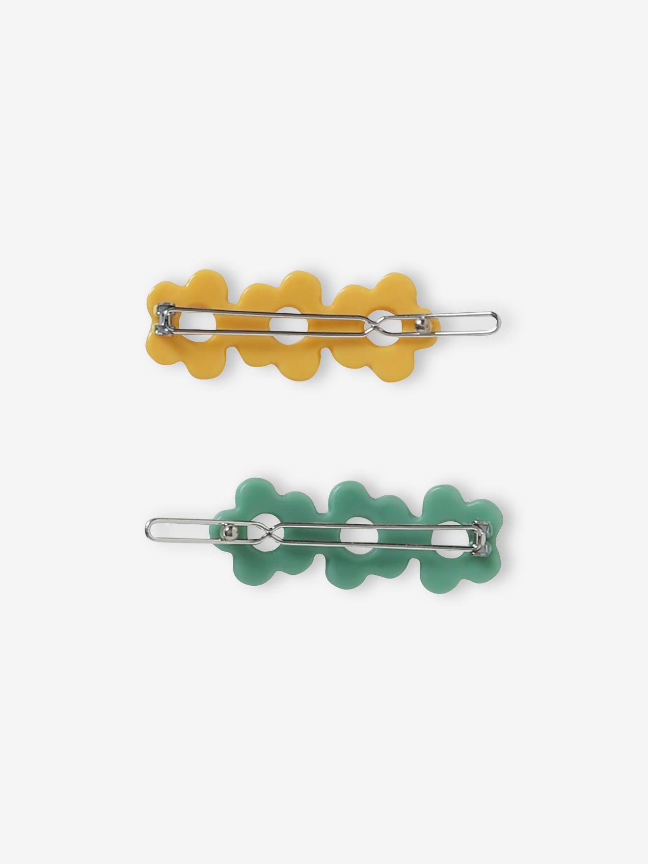 Lot de 2 barrettes fille marguerites jaune