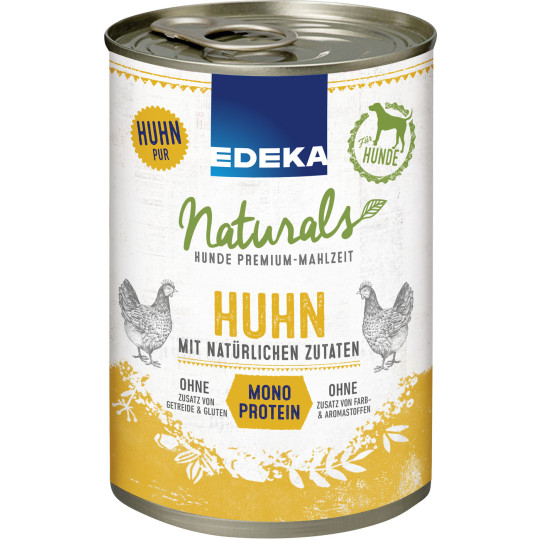 EDEKA Naturals für Hunde Monoprotein Huhn 400g