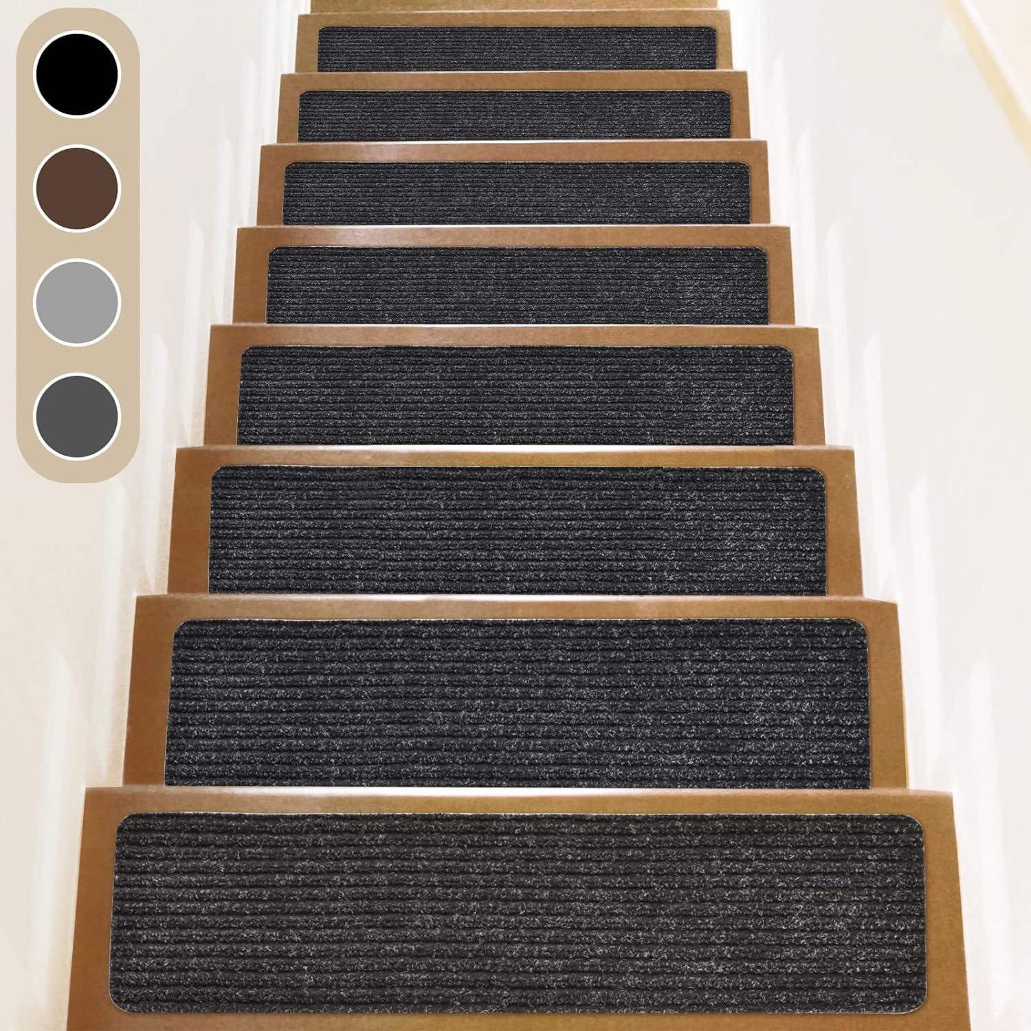 Stufenmatte Stufenmatten, 76cmx20cm(15 stück) Anti-Rutsch Treppen Treppenstufen, Sarfly