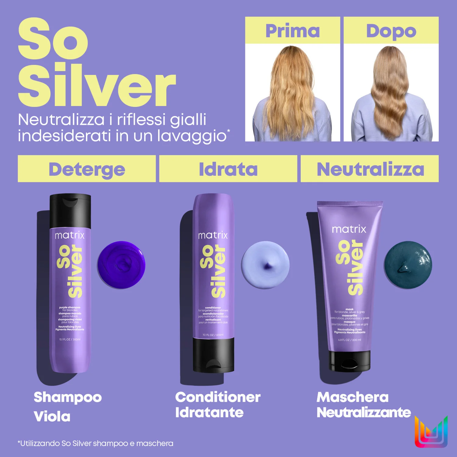 Total Results So Silver Purple šampon - šampon za zaštitu boje