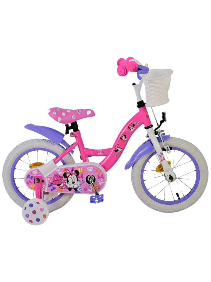 Volare Kinderfahrrad Disney Minnie Fahrrad in Rosa für Mädchen 14 Zoll 3 Jahre günstig kaufen onesize