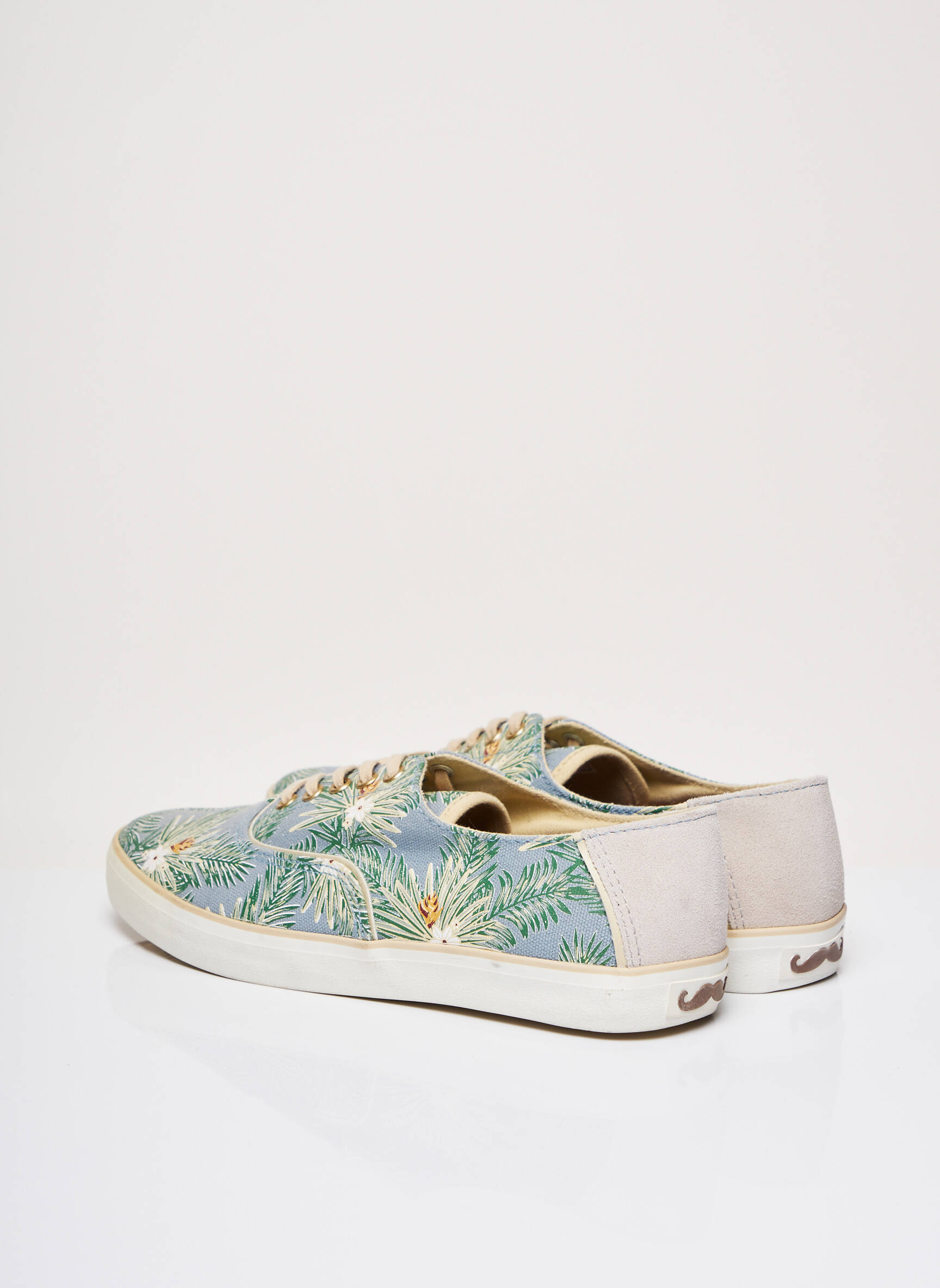 M Moustache Baskets Femme couleur bleu