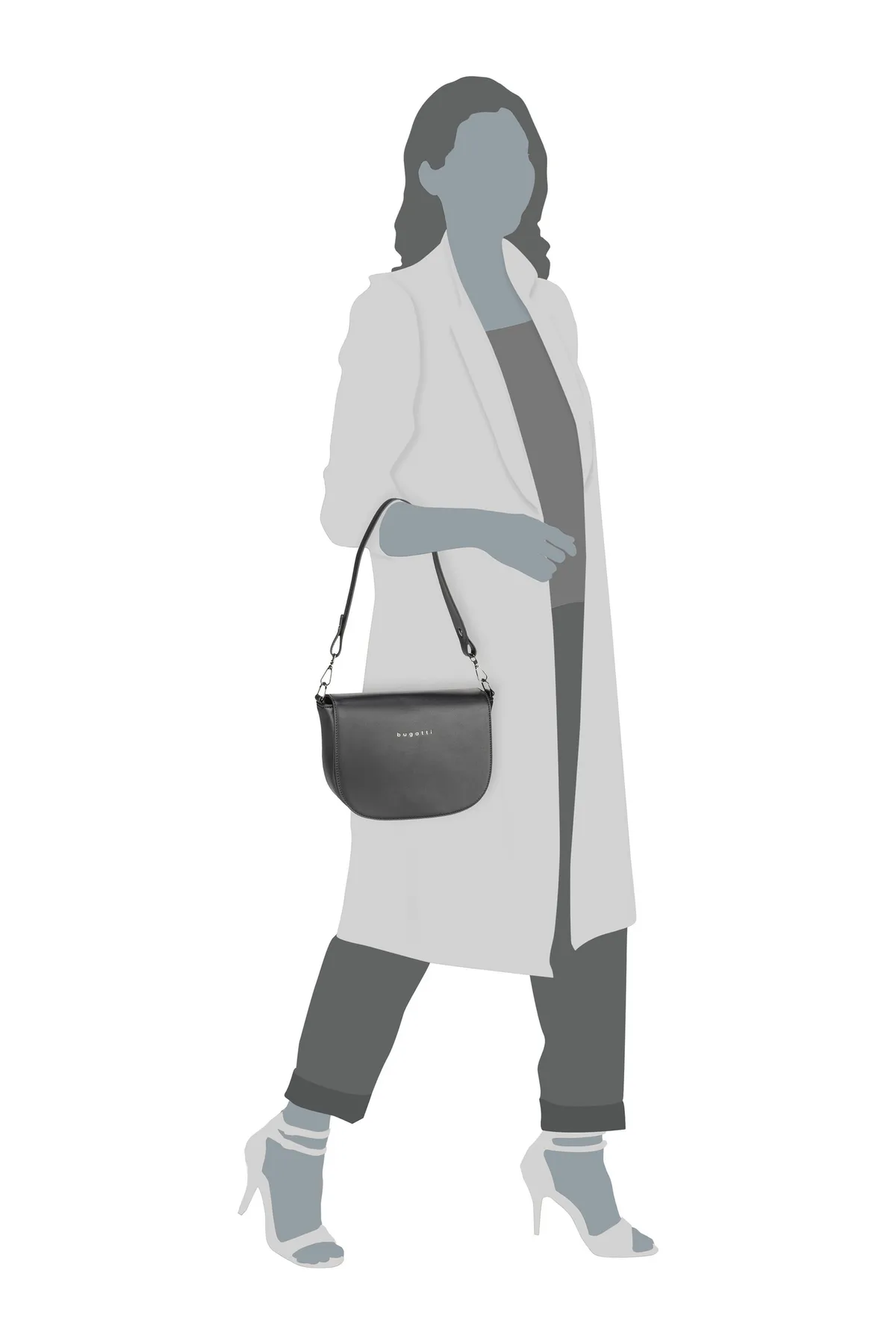 BUGATTI  Umhängetasche Almata Shoulderbag M