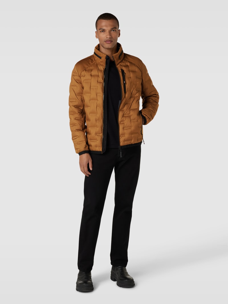 Jacke mit Strukturmuster in gold