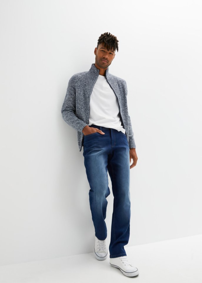 Regular Fit Stretch-Thermojeans, Straight
