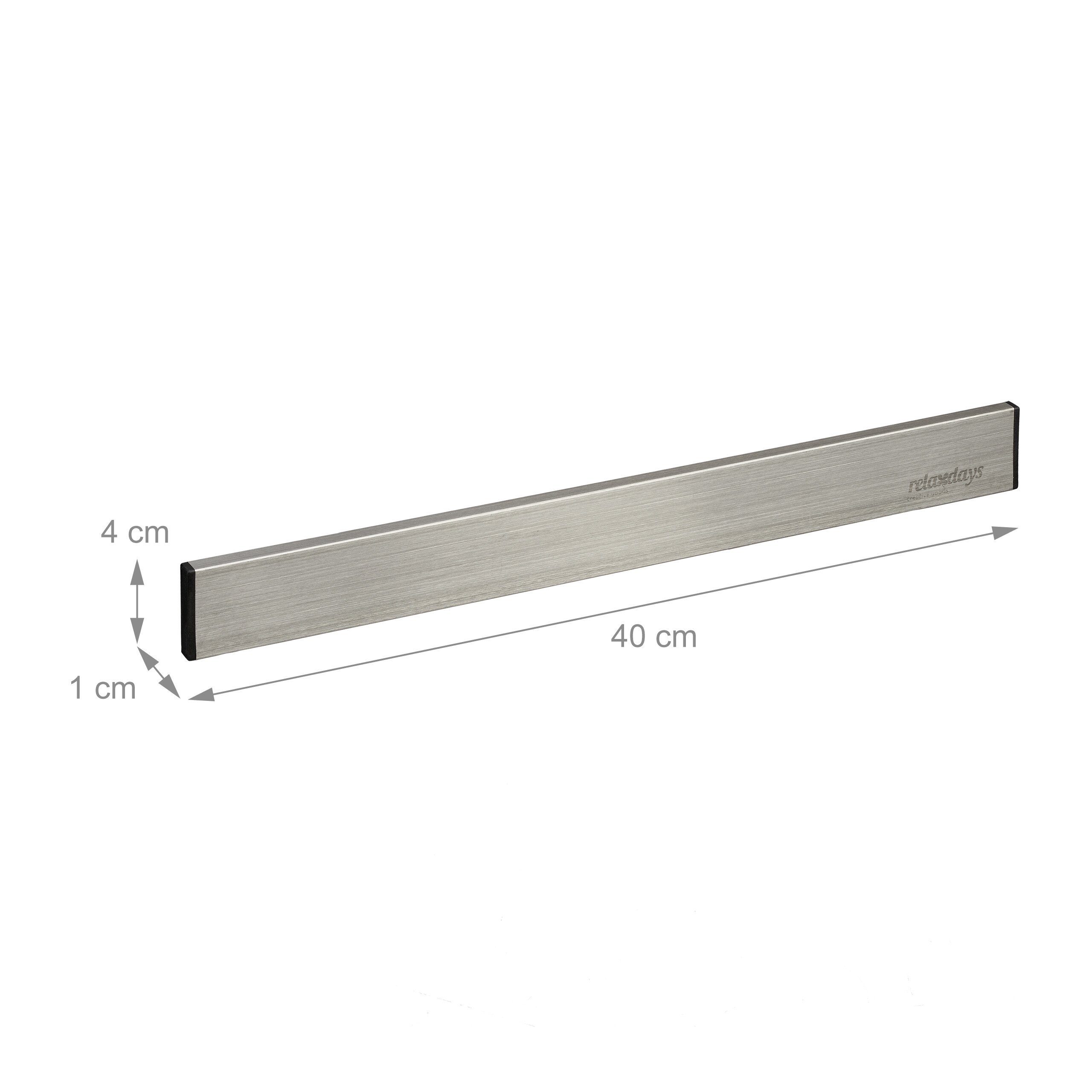 relaxdays Wand-Magnet Messer-Leiste Selbstklebende Magnetleiste