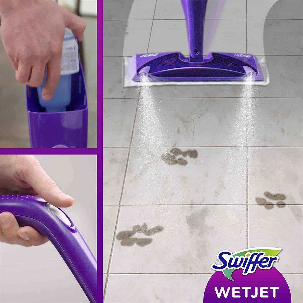 Swiffer Swiffer WetJet Bodenwischer Starterpack - Wischtücher + Bodenreiniger Fussbodenreiniger