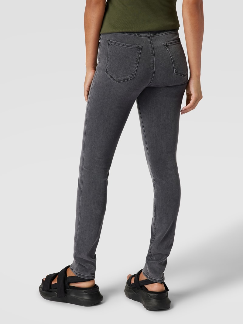 Slim Fit Jeans mit Label-Detail Modell 'Shakira' in hellgrau