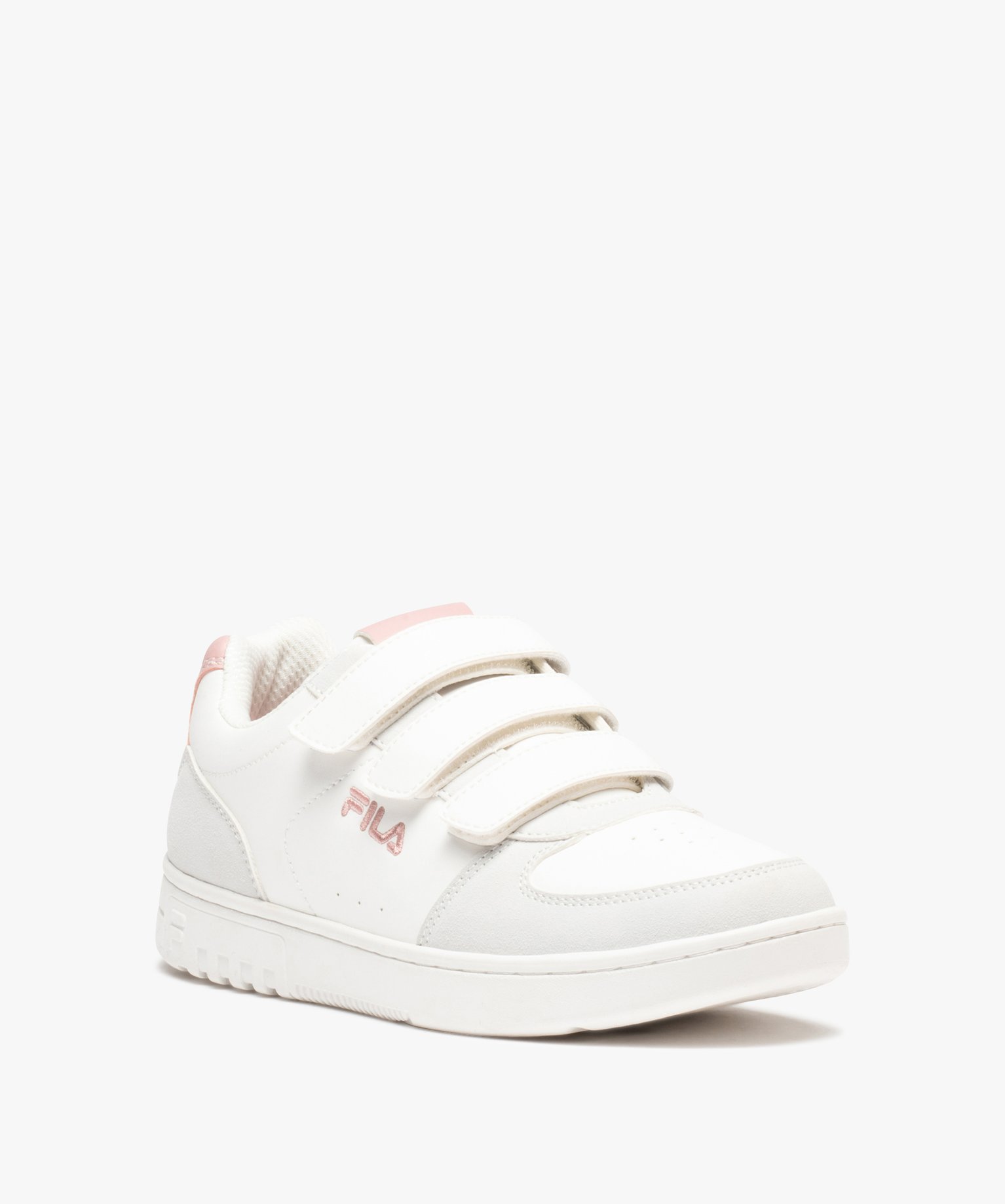 Baskets femme bicolores à scratch - Fila blanc | GEMO