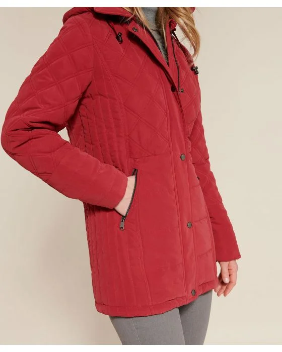 Parka matelassée capuche amovible
