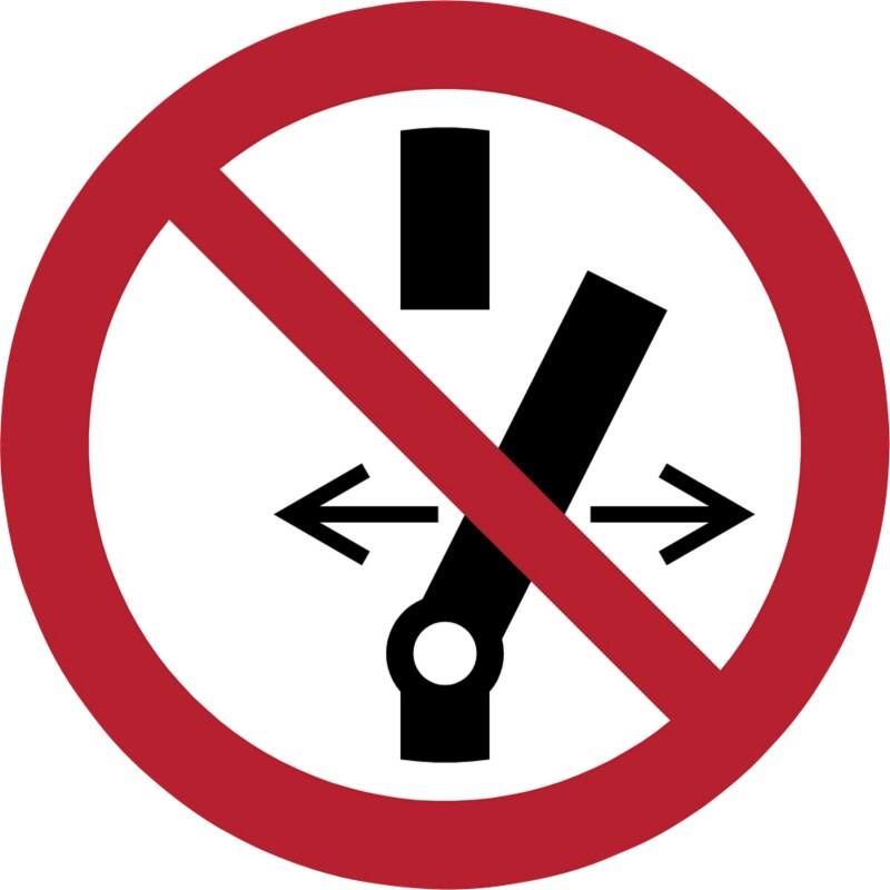 Djois Warnschild Schalten verboten Klebstoff, einschraubbar PP (Polypropylen) 20 (B) x 0,14 (H) cm 3 Stück
