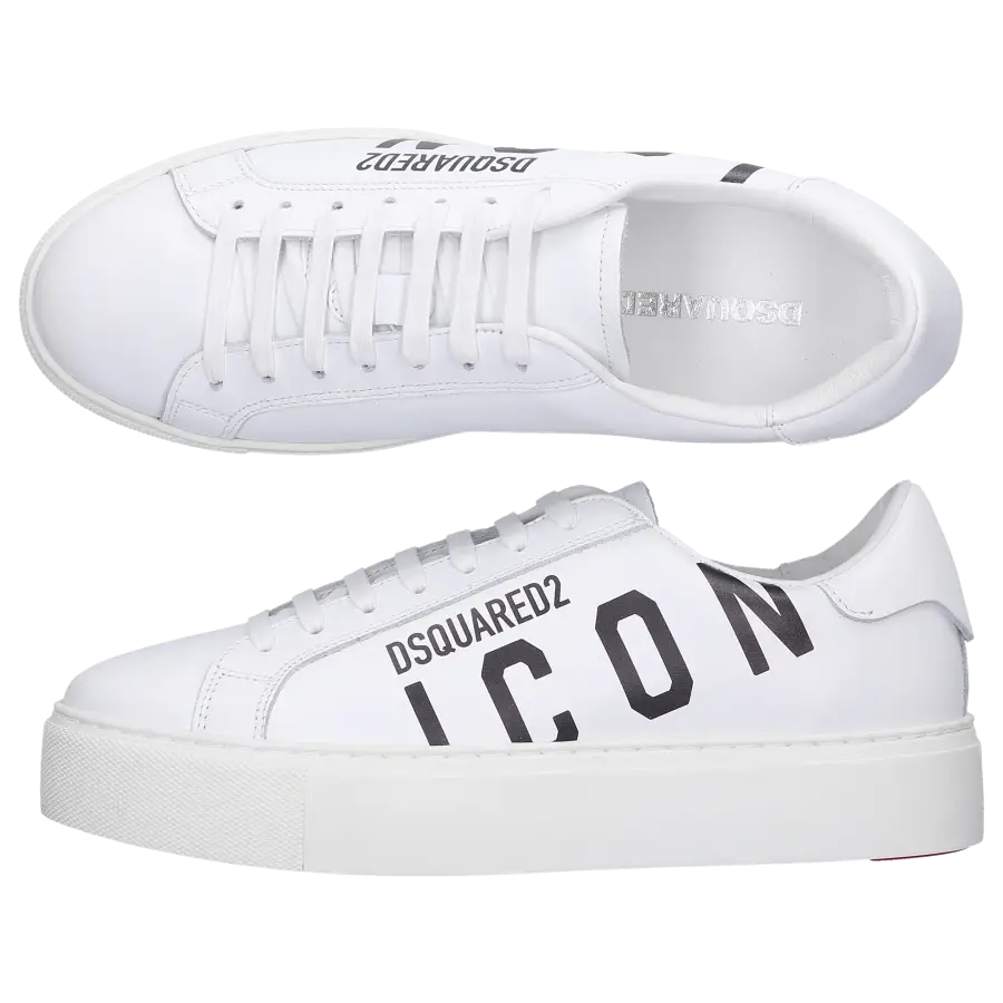 Dsquared2 - Sneaker low NEW TENNIS Kalbsleder - weiß
