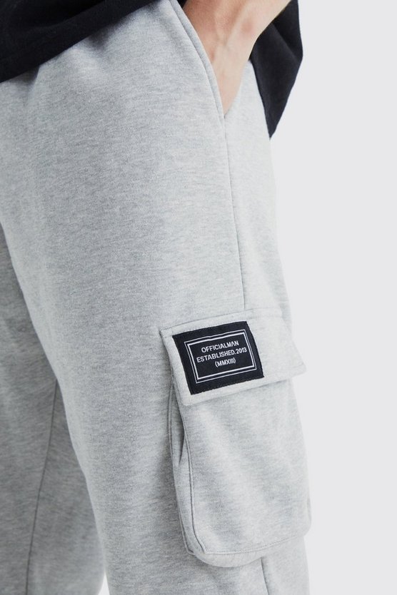 Tall Jersey Cargo-Jogginghose mit Etikett