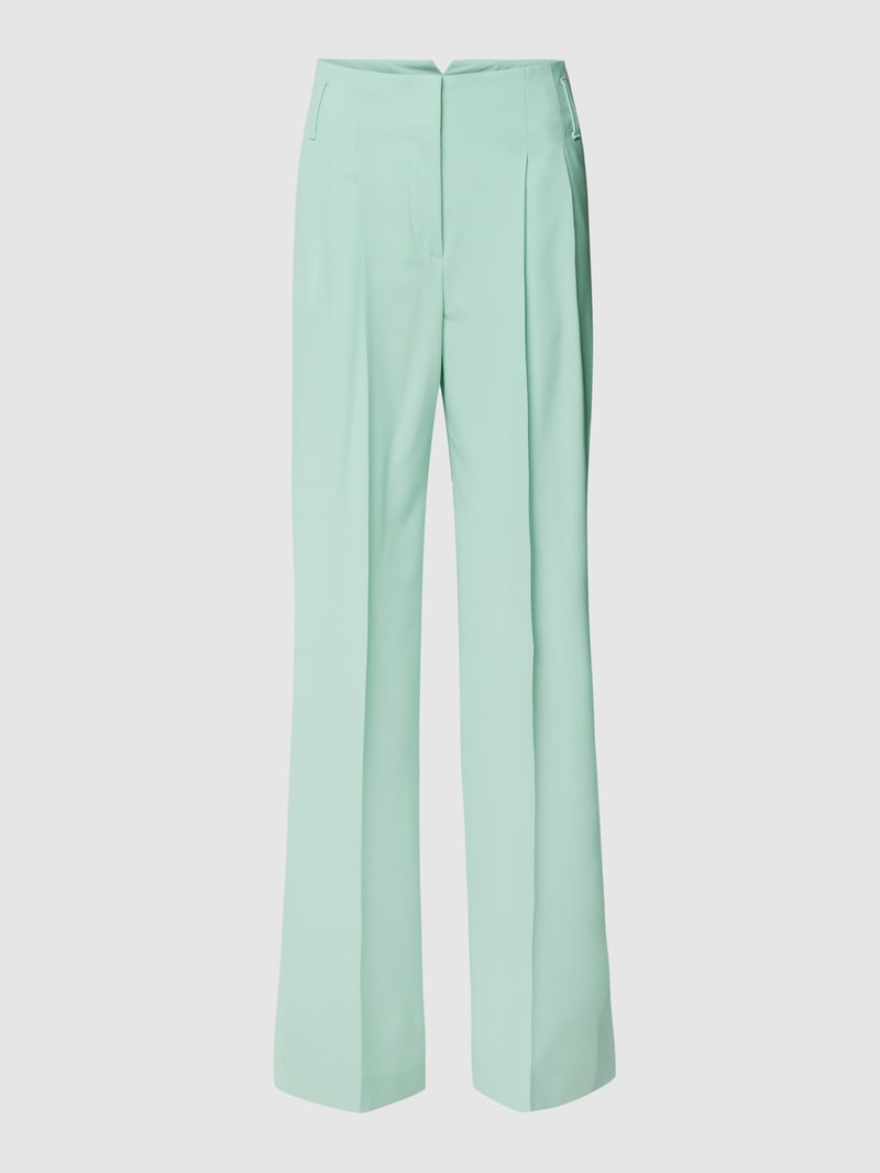 Hose aus Schurwoll-Mix in mint