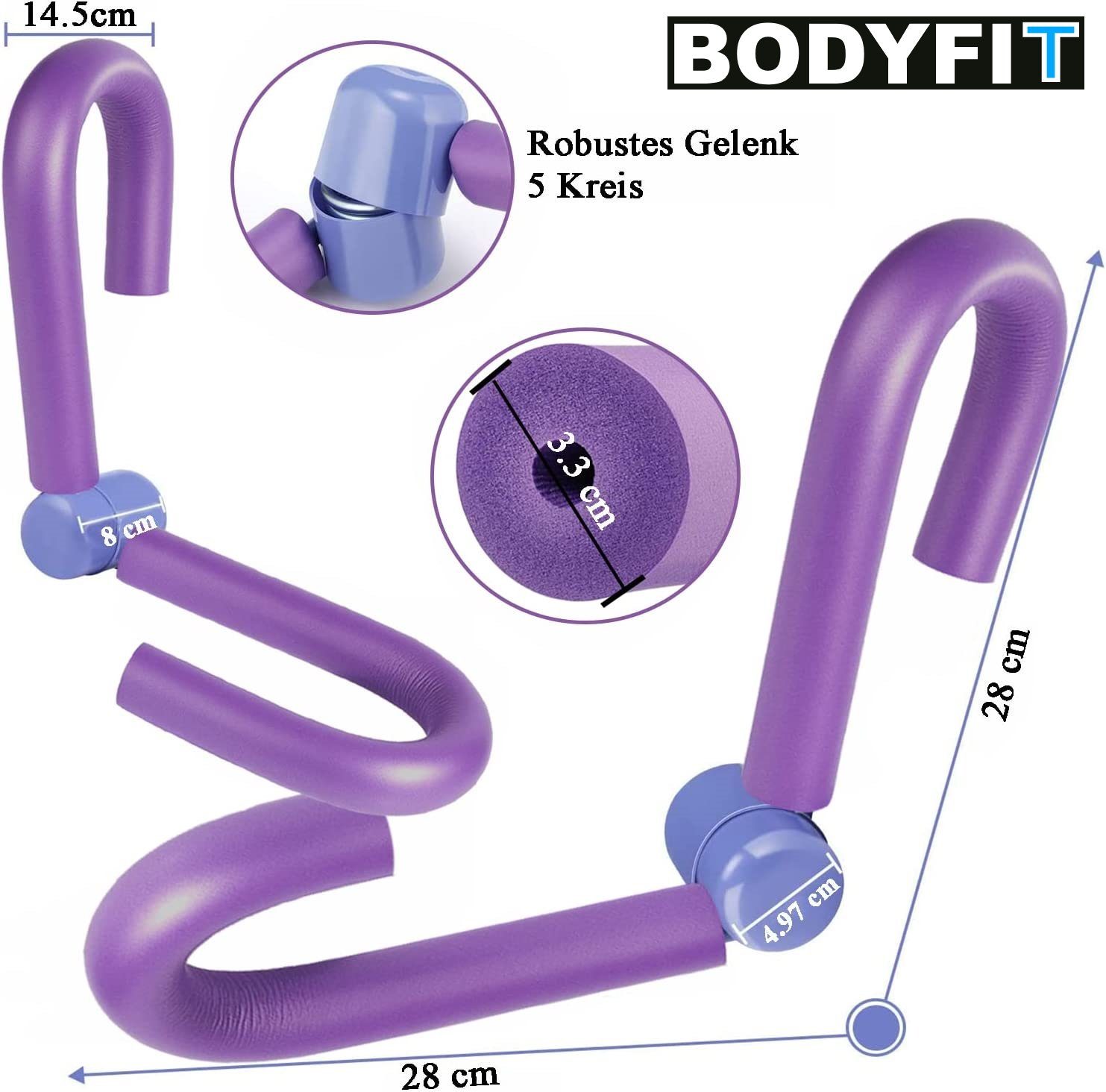 MAVURA Multitrainer BODYFIT Oberschenkeltrainer Ganzkörpertrainer Figurformer, Fitness Yoga Sportgerät Armtrainer Beintrainer