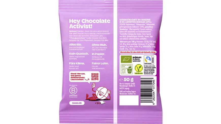 nucao fruits Crunchy Strawberries 50 g
