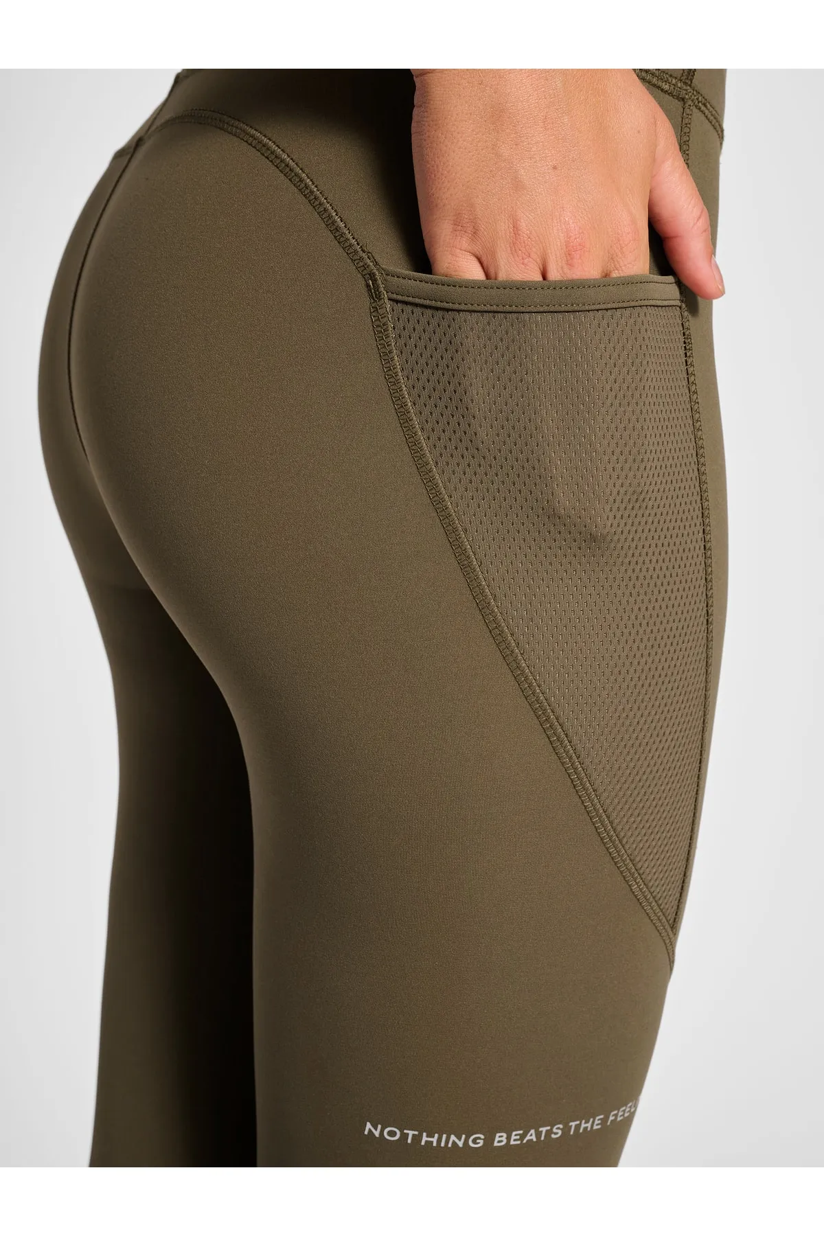 NEWLİNE  Sport-Leggings - Grün - Mittlerer Bund