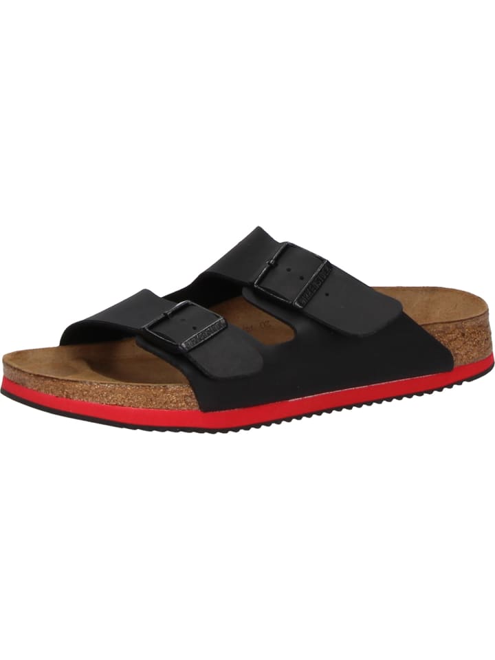 Birkenstock Sandalen Arizona SL schmale Weite in schwarz/rot günstig kaufen