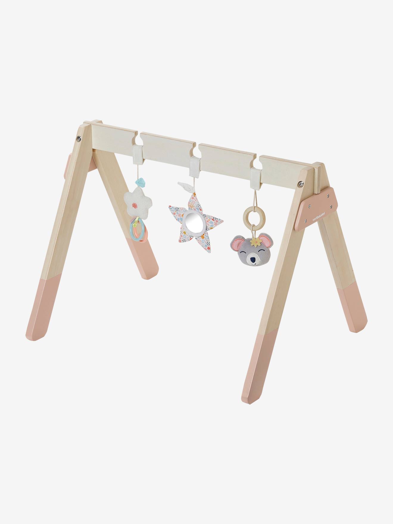 Vertbaudet Baby Spielbogen aus Holz FSC - mehrfarbig/rosa welt