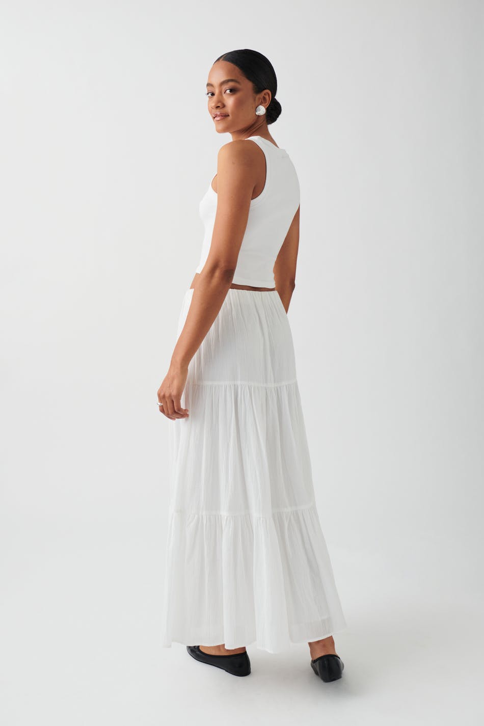 Maxi cotton skirt