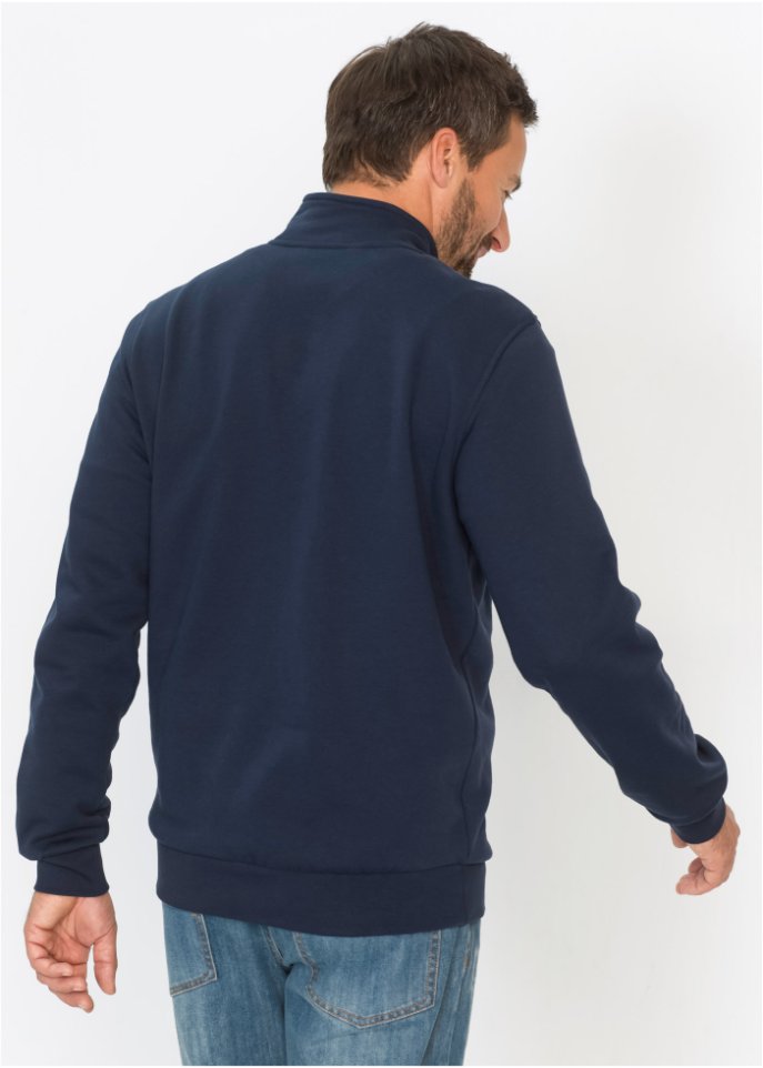 Sweatshirt mit Troyerkragen