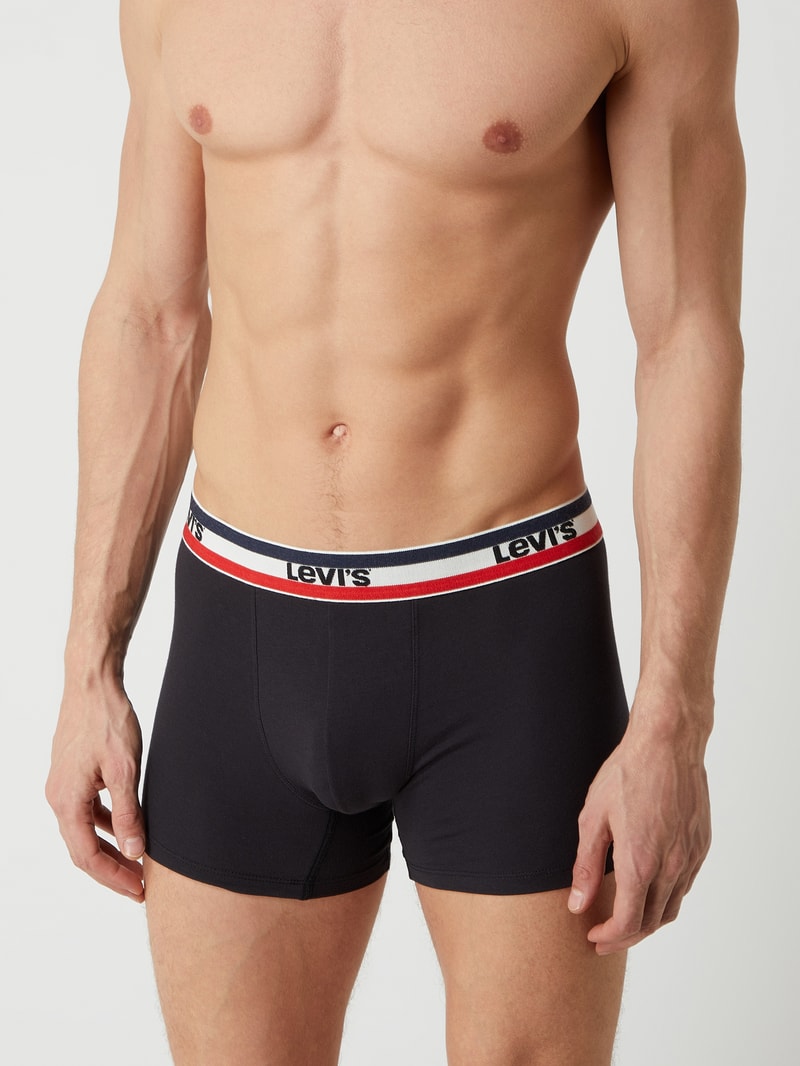 Trunks mit Stretch-Anteil im 3er-Pack in schwarz