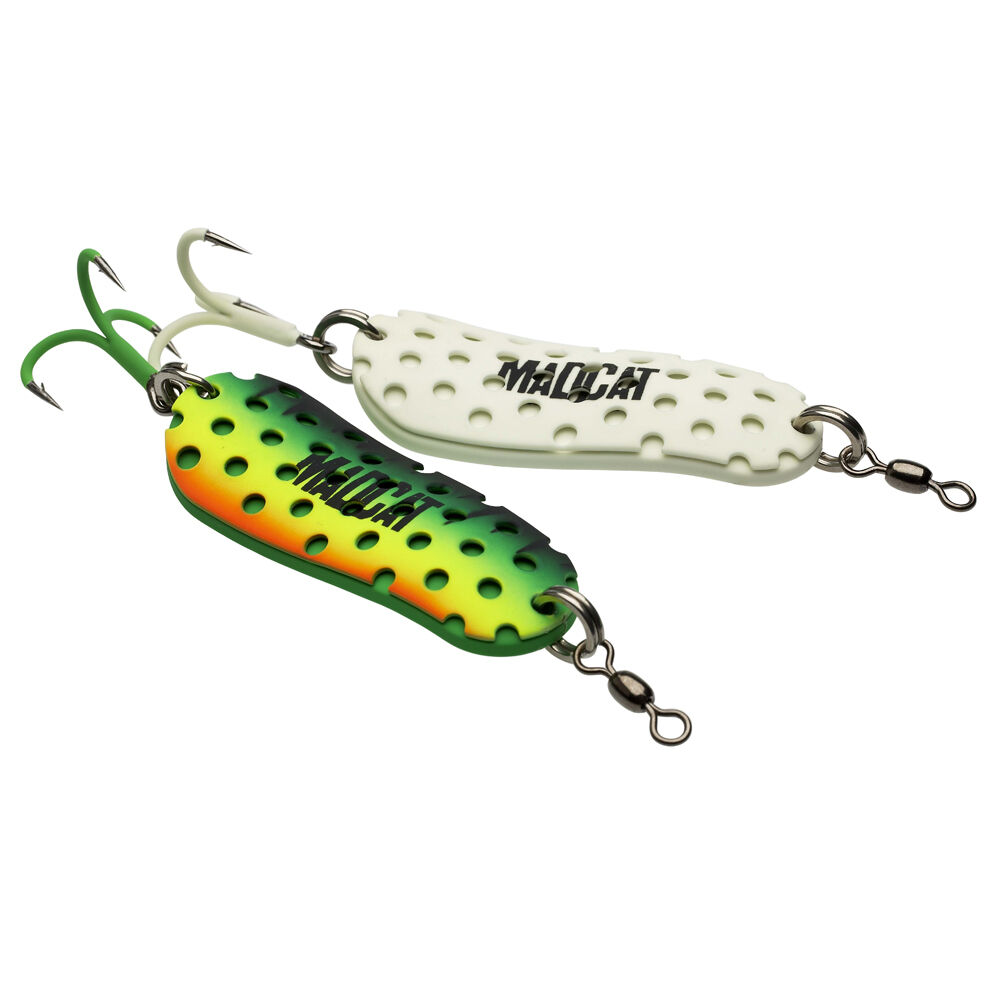 Cuillère ondulante silure madcat a-static twin turbine spoon 110 g