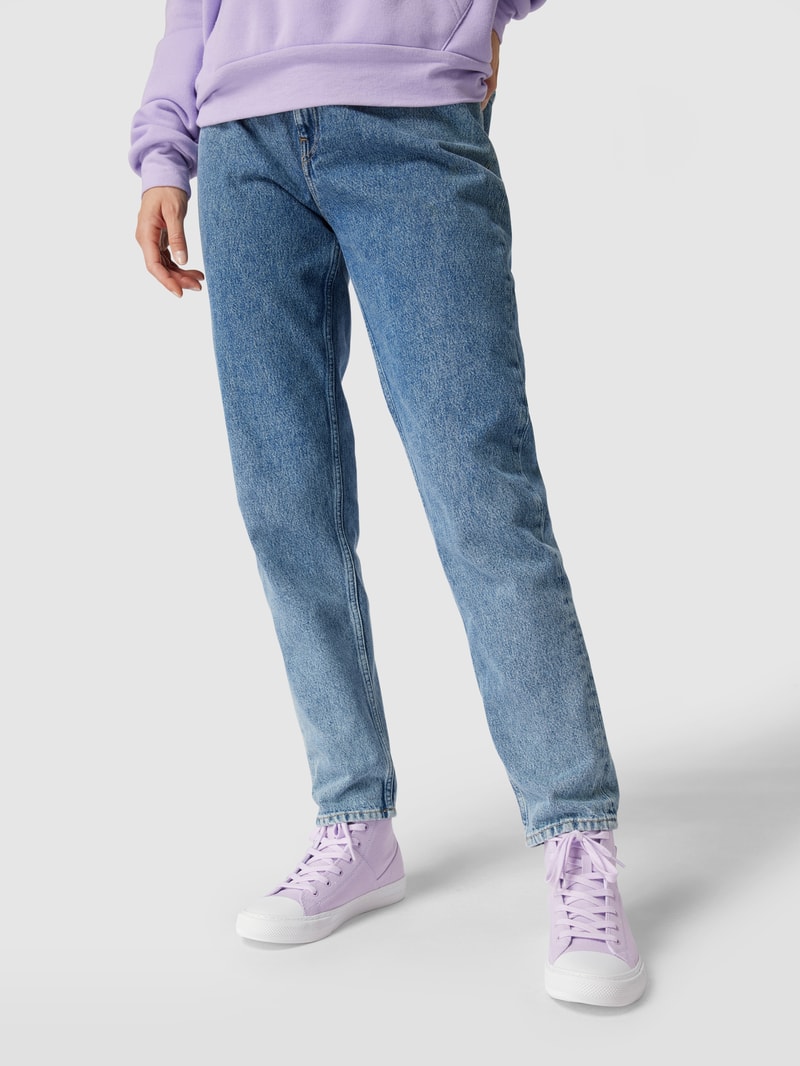 High Top Sneaker mit Label-Applikation in lila