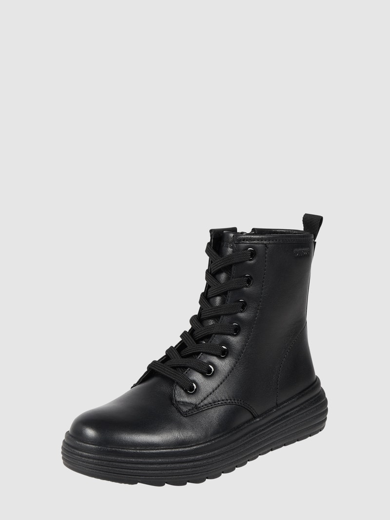 Boots aus Leder Modell 'Phaolae' in schwarz