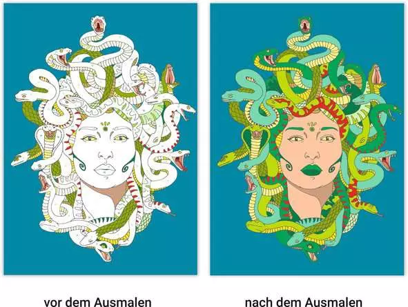 Malen nach Zahlen: Fabelwesen