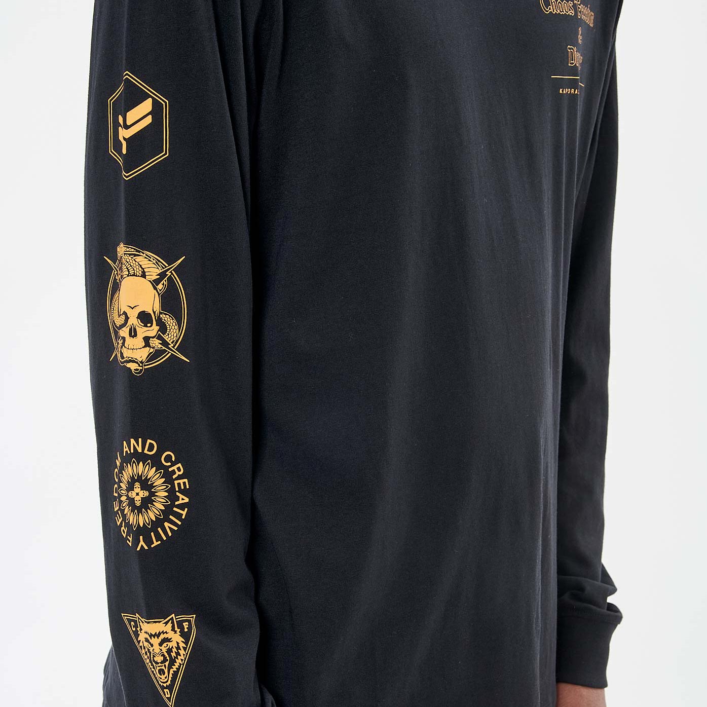 REGAN  T-shirt noir homme 100% coton